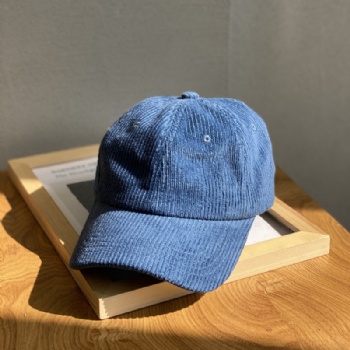 Corduroy baseball cap