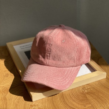 Corduroy baseball cap