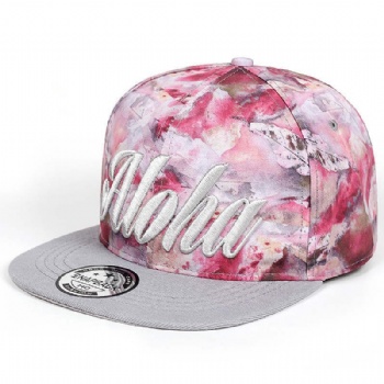 Snapback hat with custom whole printing logo