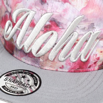 Snapback hat with custom whole printing logo