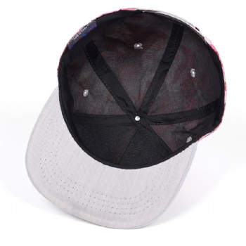 Snapback hat with custom whole printing logo