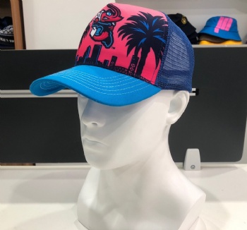 Net trucker hat with custom printing logo