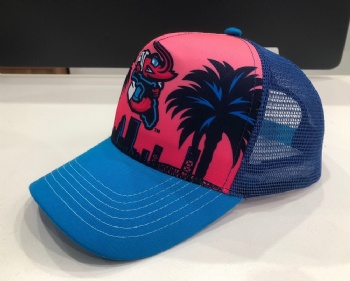 Net trucker hat with custom printing logo