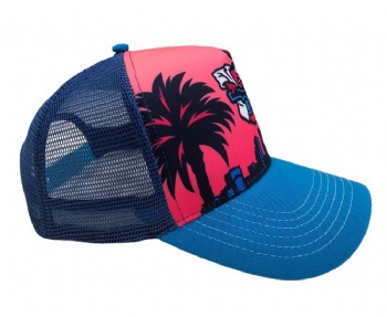 Net trucker hat with custom printing logo