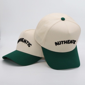 5 Panels Two tone baseball cap