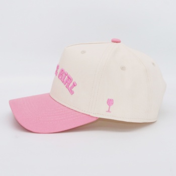 Two tone costom color 5 panels baseball cap