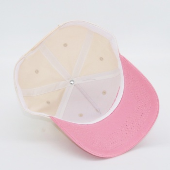 Two tone costom color 5 panels baseball cap