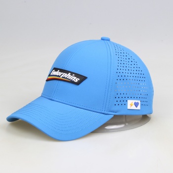 Custom 6 panels rubber logo performance waterproof Baseball cap