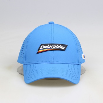 Custom 6 panels rubber logo performance waterproof Baseball cap