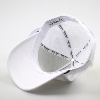 5 panel waterproof laser hole golf hat