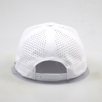 5 panel waterproof laser hole golf hat