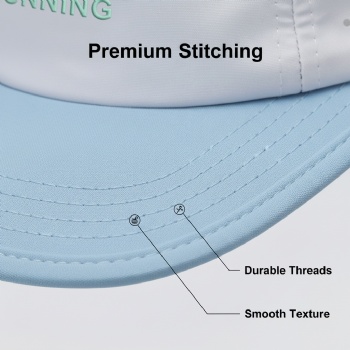 Lightweight Quick Dry Beach Race Day Sun Visor Nylon Waterproof Quick Dry Fit Camp Running Hat with Tech Fabric