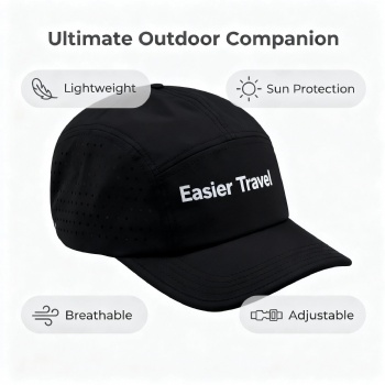 Custom Nylon Mesh 5 Panel Running Camping Hat for Outdoor Sports & Travel for Cult Members